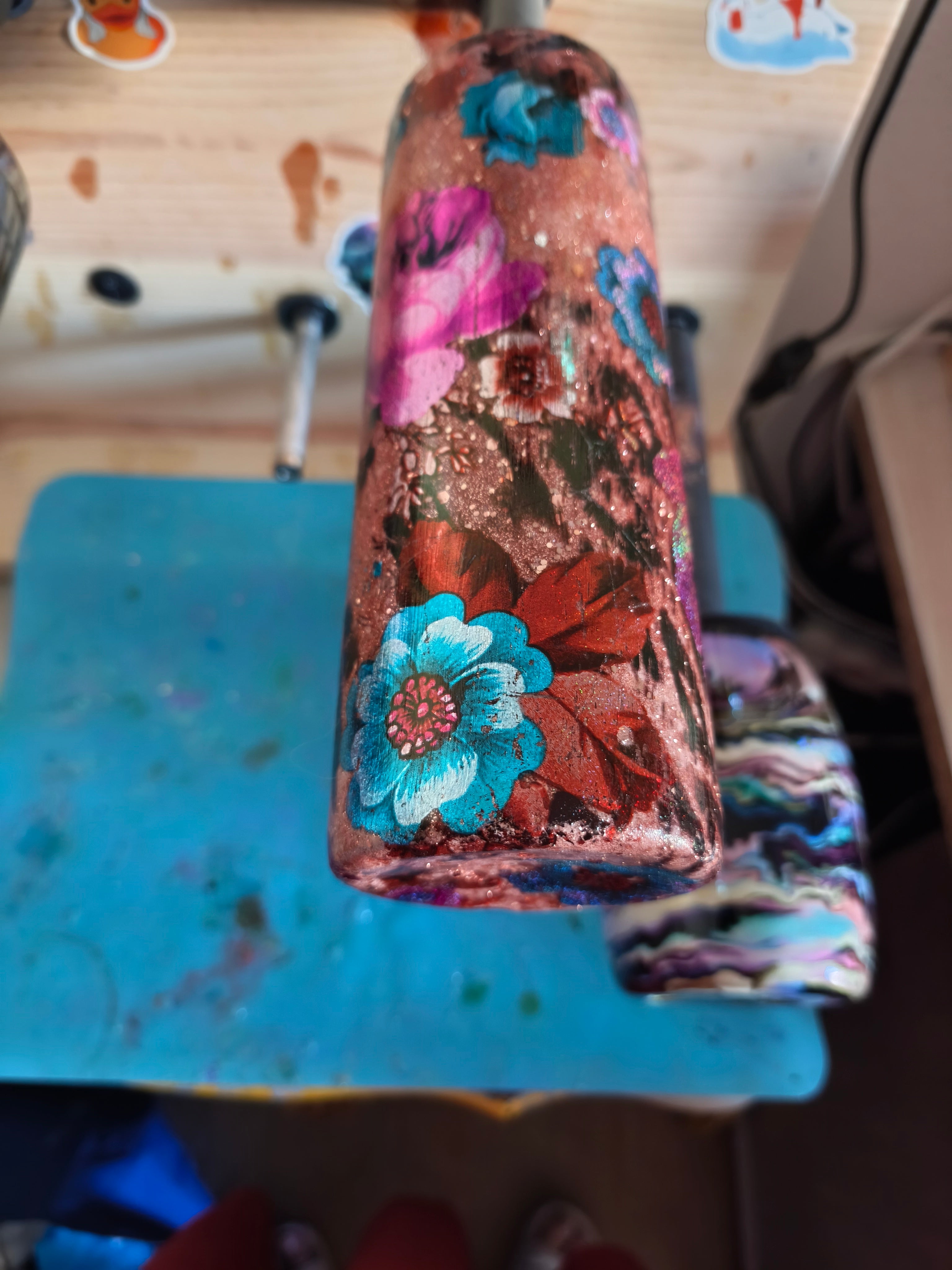 Fleurs foils paillettes